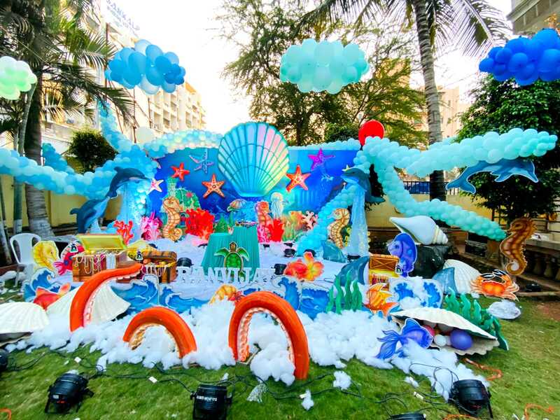 ocean theme decoration in Pune  Mermaid Party Ideas - PuneriBalloon