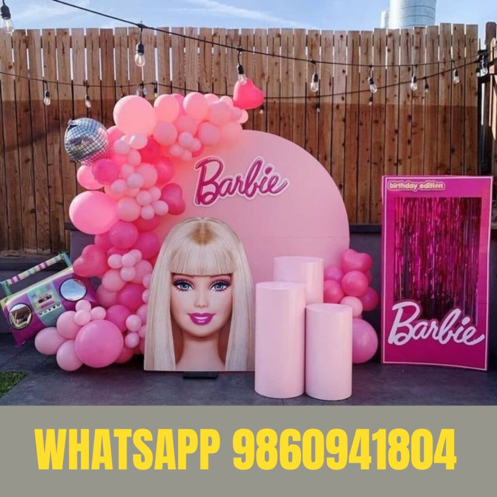 birthday decoration pune | tayyab production pune , barbie dall birthday ideas